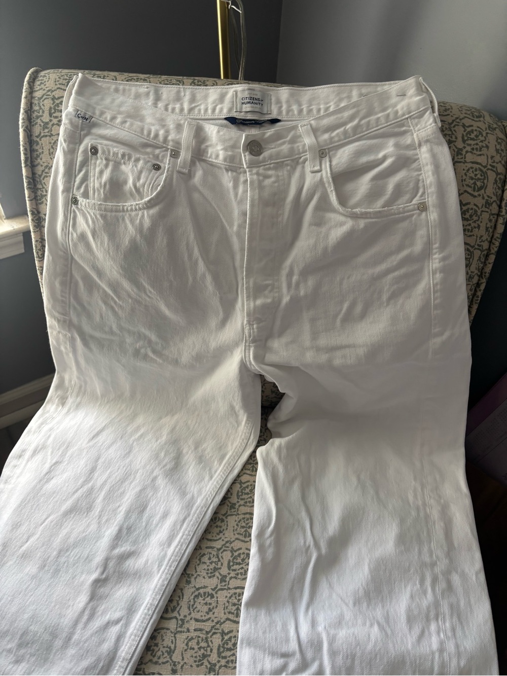 Citizens Of Humanity Men's Straight White Jeans